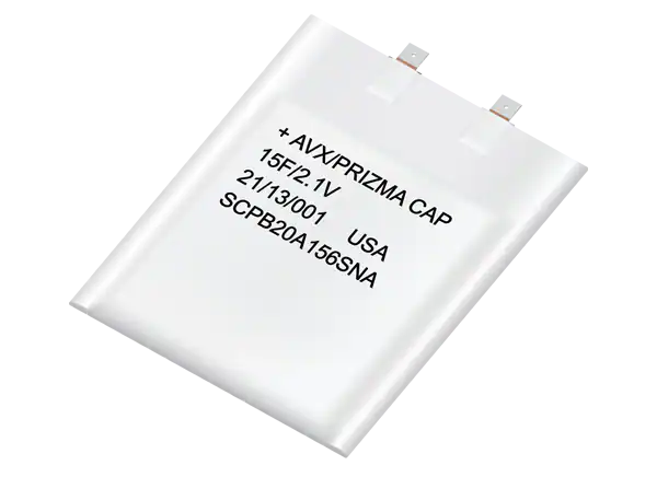 Kyocera AVX PrizmaCap™ Supercapacitor is 3500 mF Kyocera AVX PrizmaCap™ Supercapacitor is 3500 mF