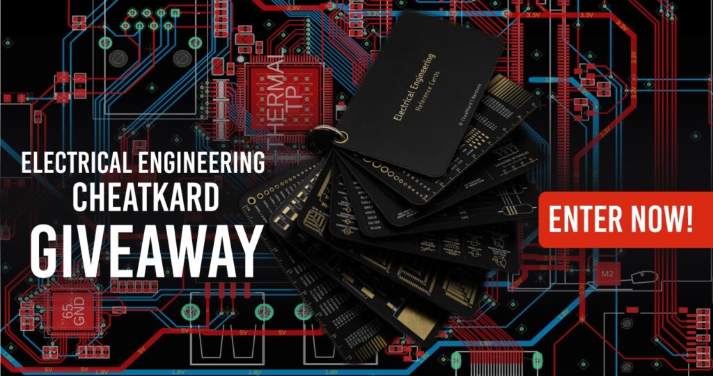 Giveaway of 3 x Electrical Engineer Cheatkards – CANCELED Giveaway of 3 x Electrical Engineer Cheatkards – CANCELED