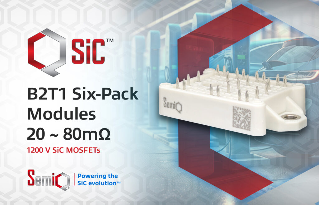 SemiQ 1200 V SiC MOSFETs Six-Pack Modules with High Power Density and Low Switching Losses Enables Compact, Cost-Optimized Systems SemiQ 1200 V SiC MOSFETs Six-Pack Modules with High Power Density and Low Switching Losses Enables Compact, Cost-Optimized Systems
